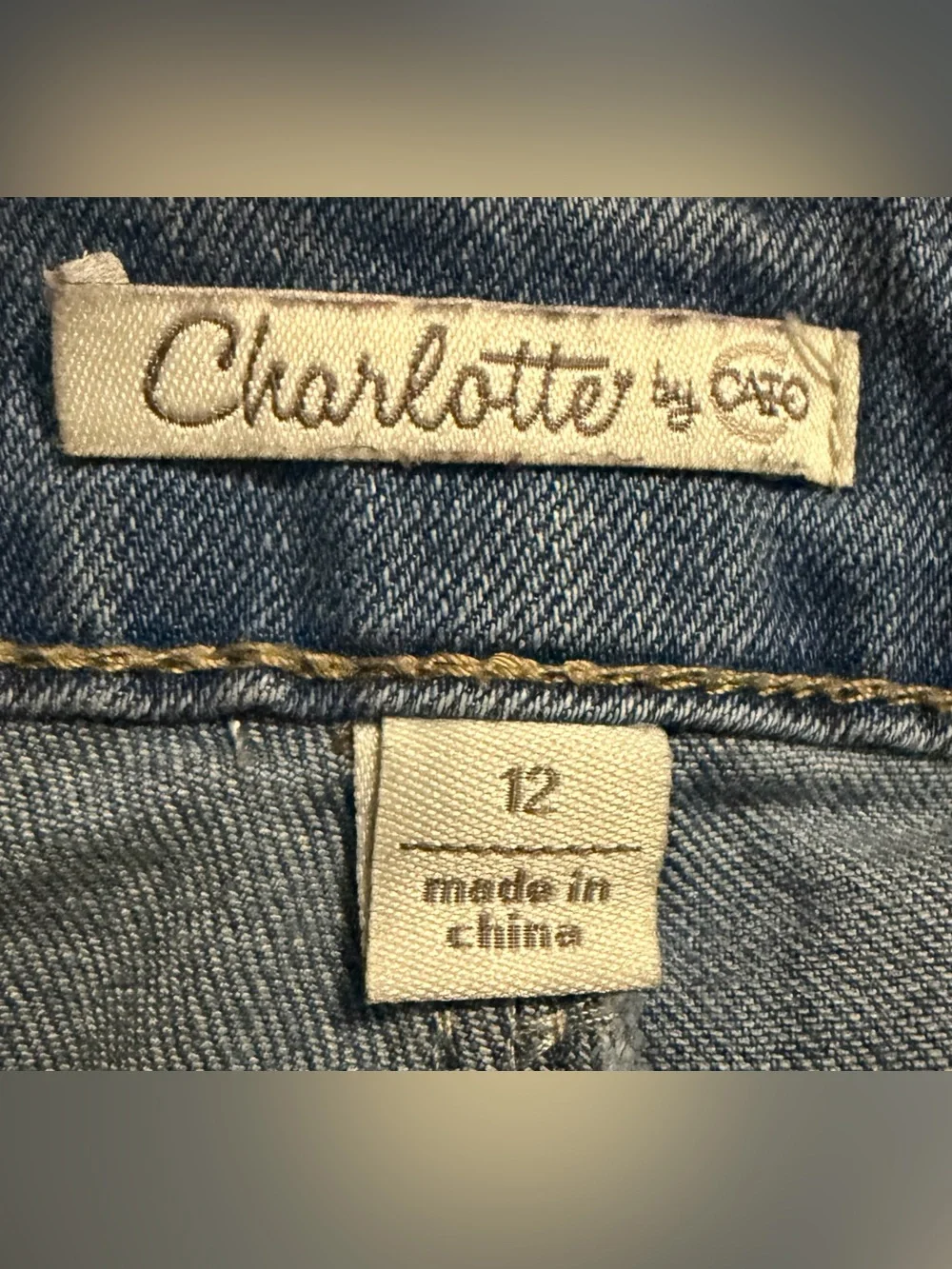 Cato (Charlotte) - Wide Leg Denim Jeans - Size 12